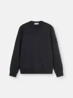 Crewneck Sweatshirt with Ribbing